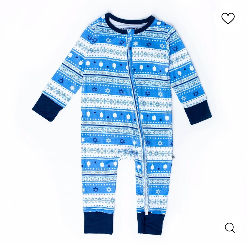 Love You A Latke Romper Pajamas